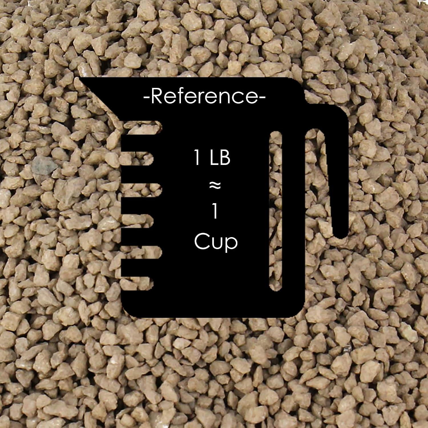 CYS EXCEL Brown Pebble Stone Vase Fillers (2 LBS, Approx. 2 Cups) | Multiple Color Choices Crushed River Stone Rocks | Decorative Aquarium & Terrarium Colored Pebbles