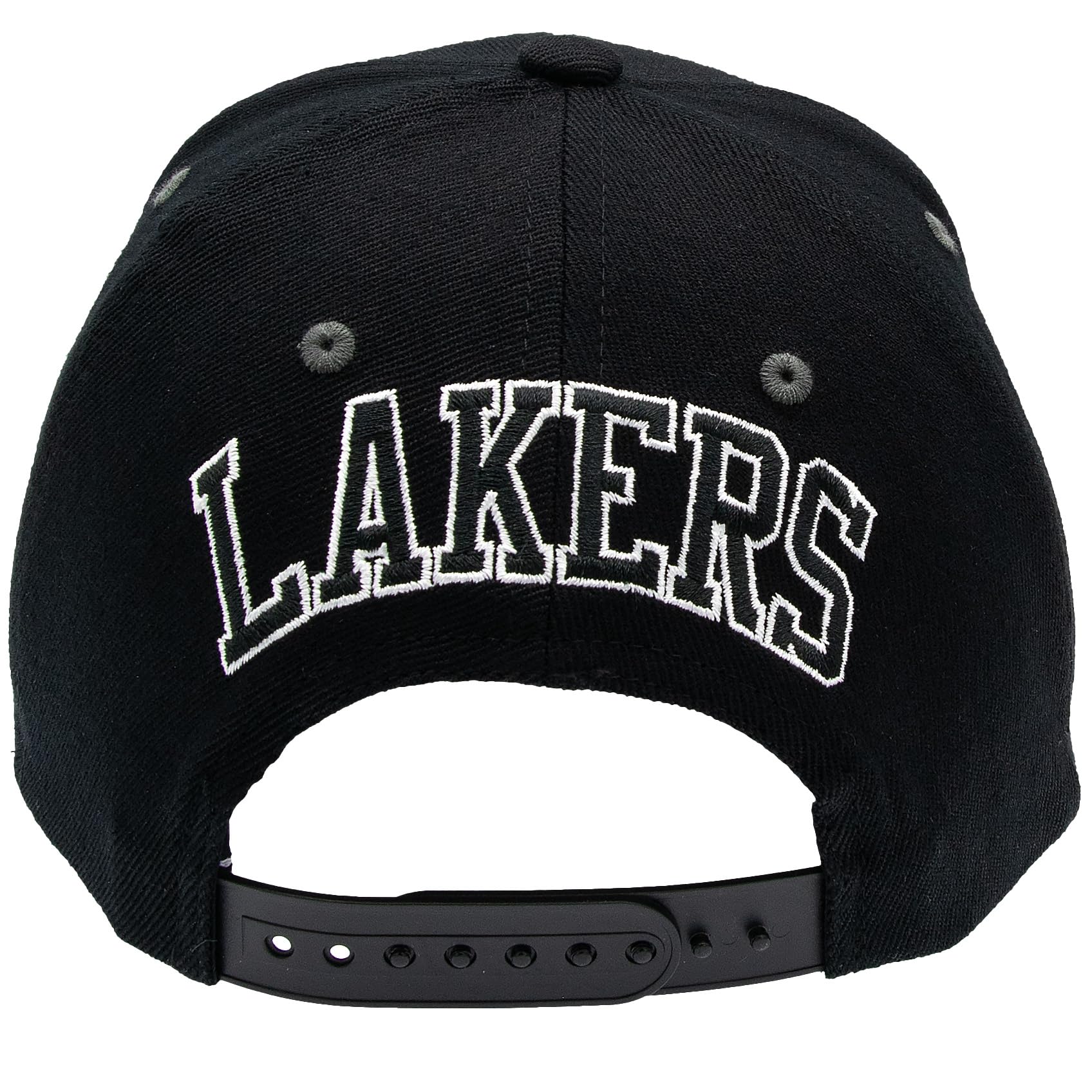 Mitchell & Ness Curved Snapback - Eazy B&W, L.A. Lakers
