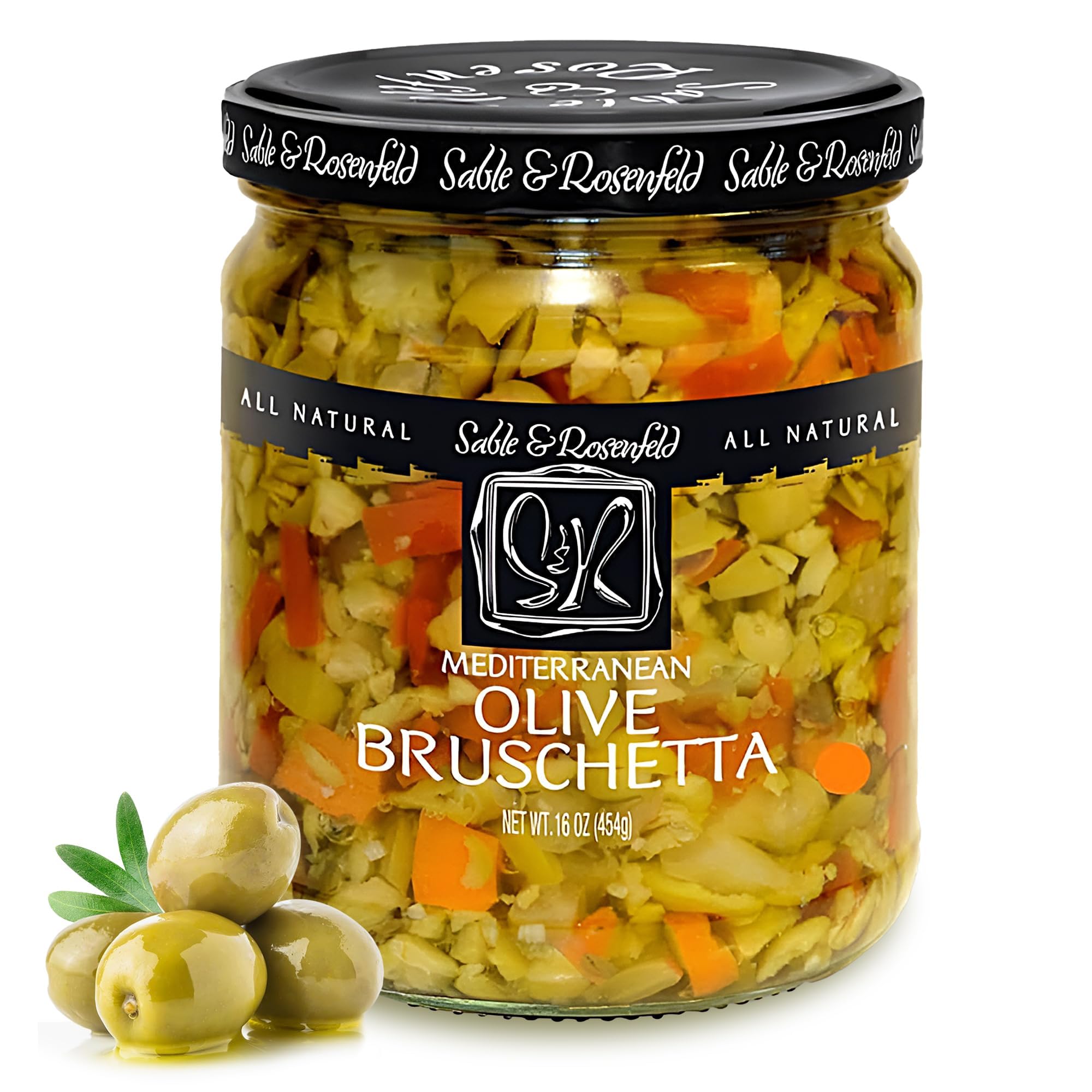 Sable and Rosenfeld Mediterranean Olive Bruschetta, 16 Ounce
