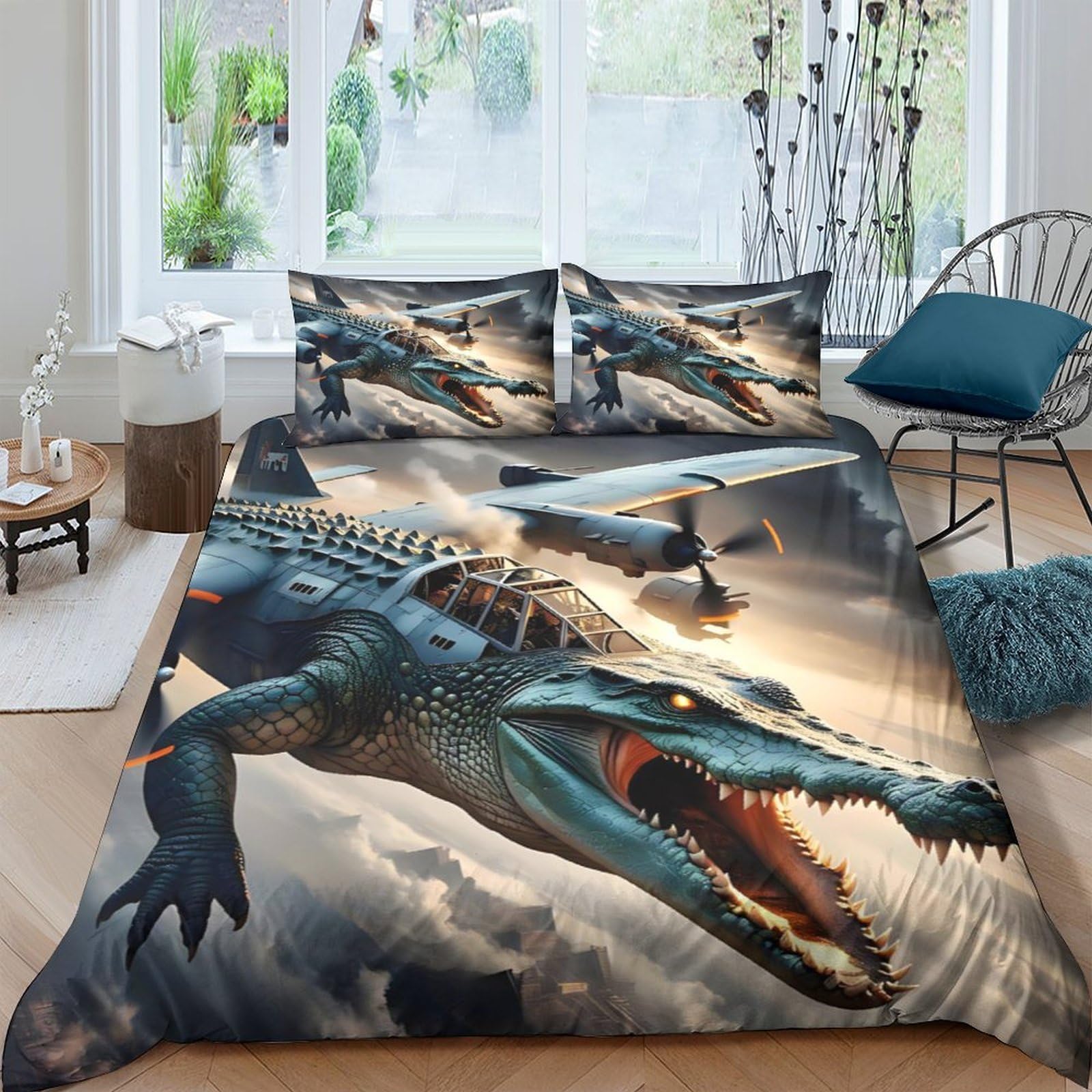Ctjqhvkz Style-7 3D Printed Fierce Dinosaur Fitted Sheet Microfiber Soft Bed Cover For Bedroom Dorm Mattress Protection Decor Single（135X200cm）
