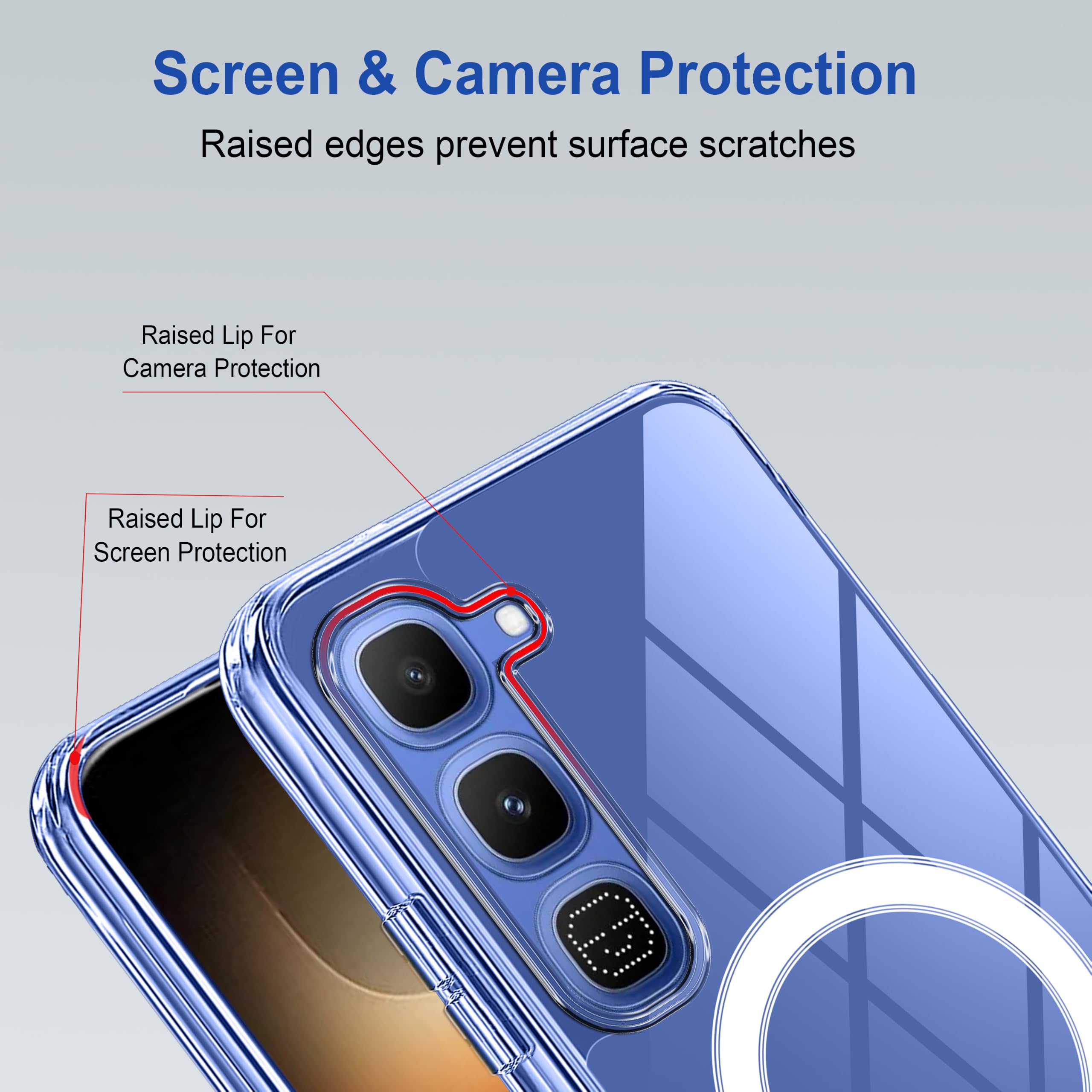 Infinix Hot 70 Pro 5G Case - Clear MagSafe -4 Infinix Hot 70 Pro 5G Case - Clear MagSafe -4