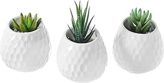 14 Small Bathroom Storage Ideas That Cut Clutter and Save Space 153 MyGift 4 Inch Round Wall Mounted White Ceramic Planters with Embossed Ho...