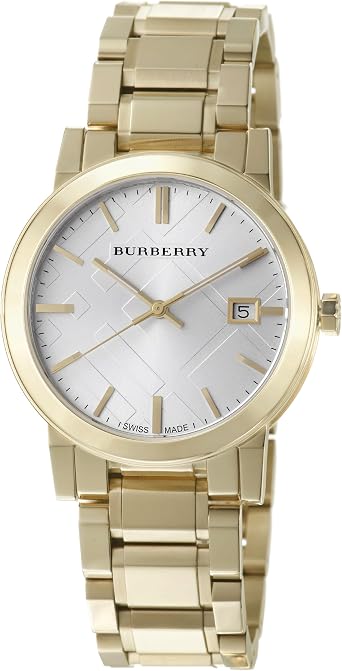 BURBERRY BU9003 - Orologio da polso, cinturino in acciaio inox colore oro :  Amazon.it: Orologi