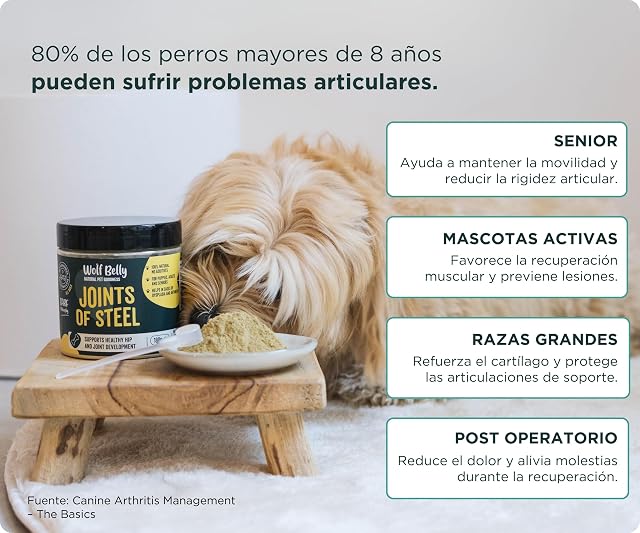 Foto 4 de 8 de Wolf Belly - Condroprotector Perros y Gatos 100% Natural (180 g)