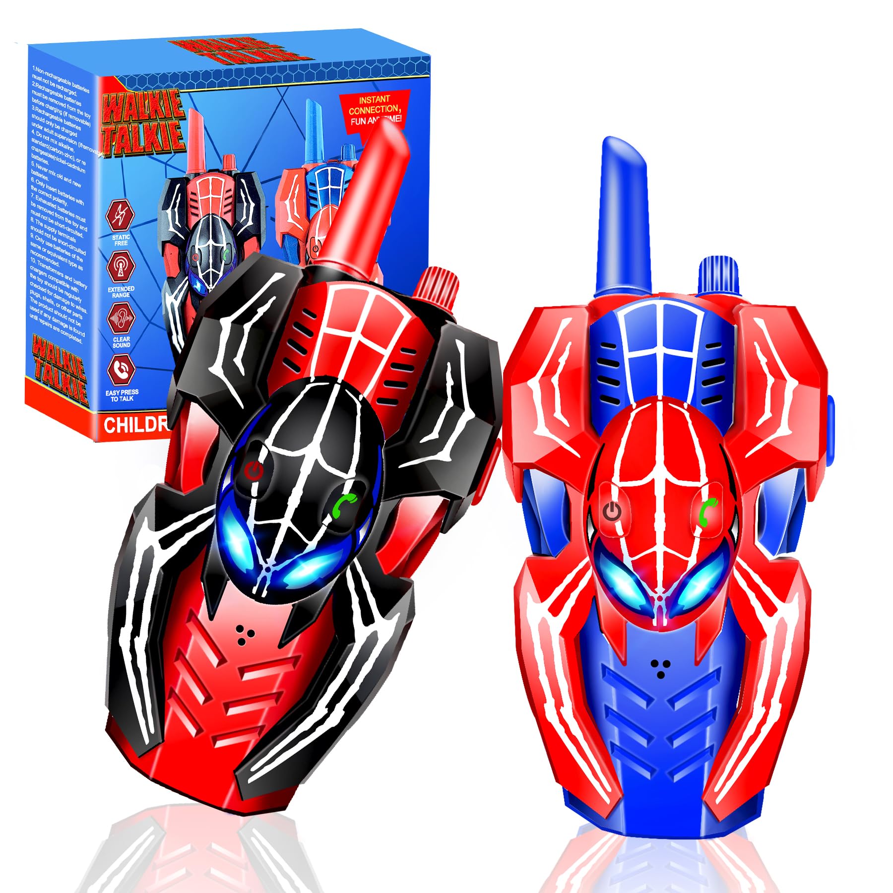 Walkie Talkies for Kids, Kids Toys for 3-12 Year Old Boys Girls, Outdoor Toys, Camping Accessories, Gifts for 3-12 Year Old Boy Girls