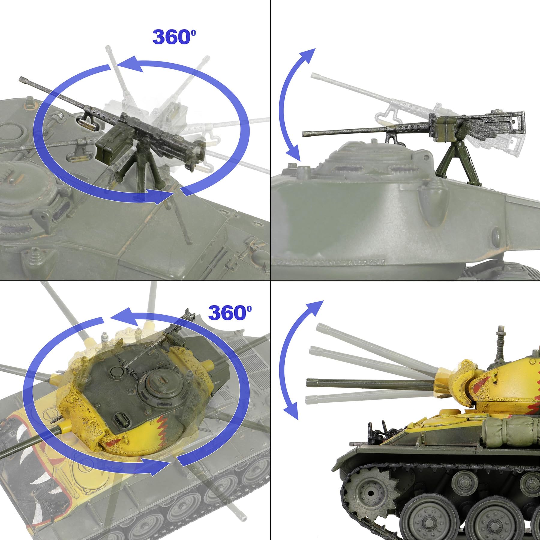 Forces of Valor 1:32 US M24 Chaffee Komp. D. Korea Wojna - model stojący, modelarstwo, model dioramy, model wojskowy, model Die-Cast