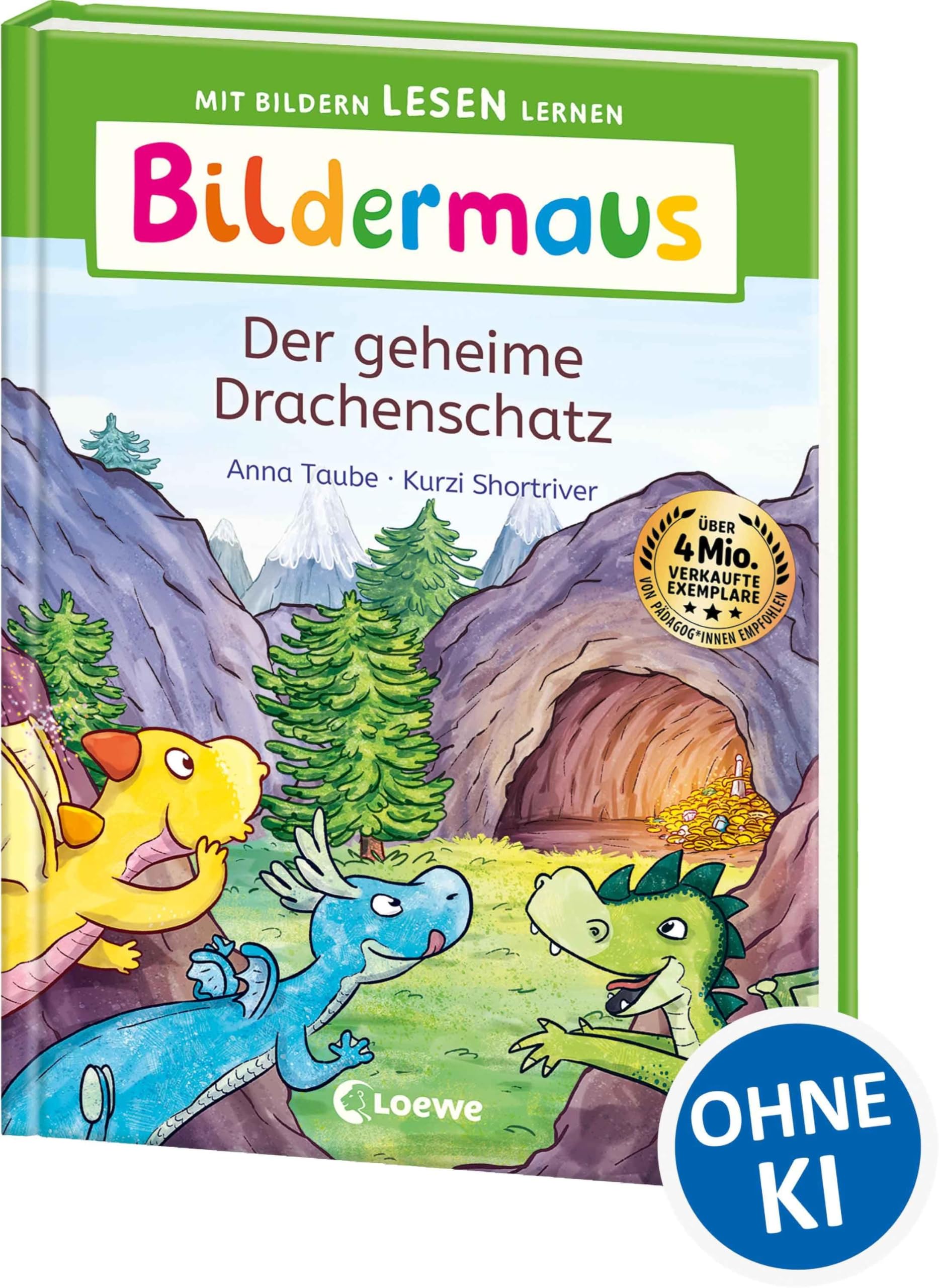Bildermaus - Der geheime Drachenschatz: Mit Bildern lesen lernen - Ideal für die Vorschule und Leseanfänger ab 5 Jahren - Mit Leselernschrift ABeZeh