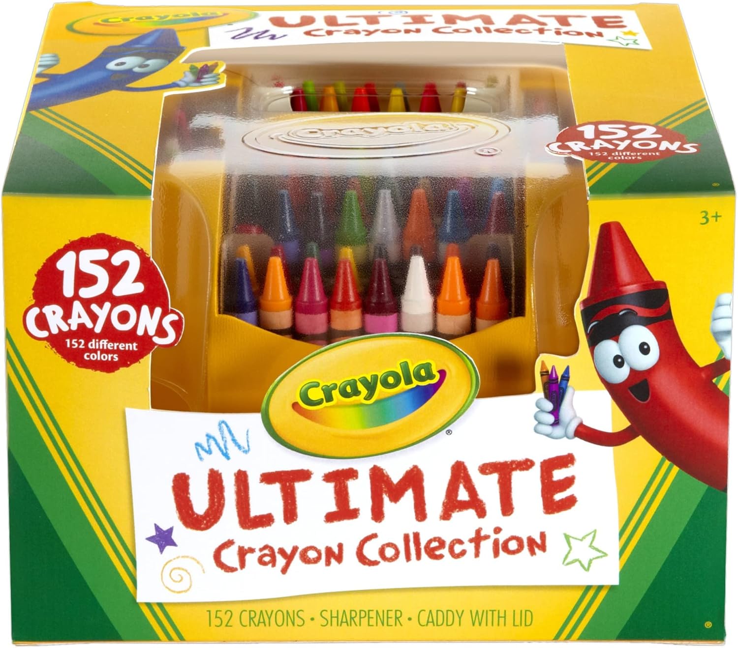 Crayola Ultimate Crayon Case, 152 Count, Coloring Tools, Gift for Kids