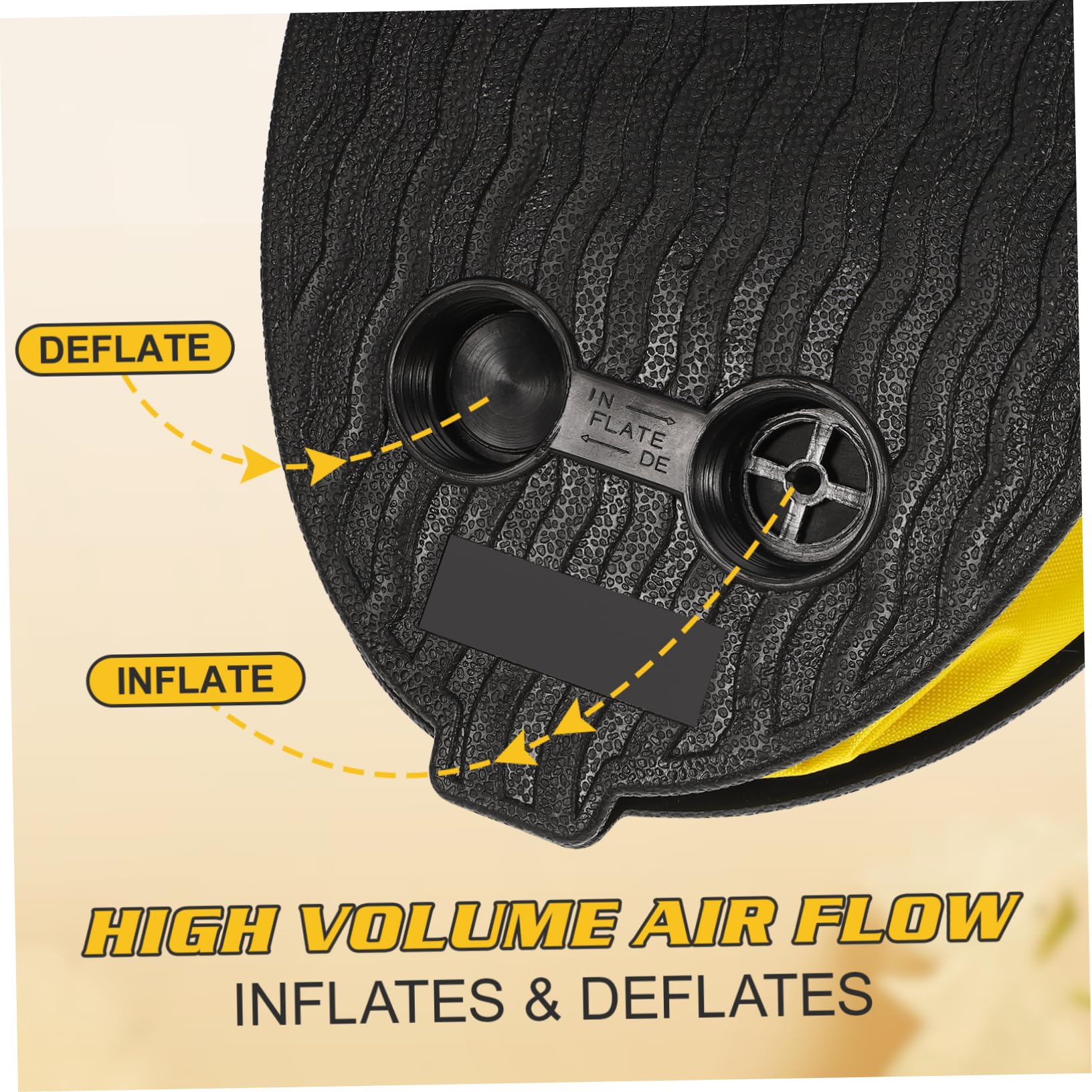 MAGICLULU 2 Stück Blasebalg Fußpumpe mit Adaptern Tragbare Luftpumpe für Camping Luftbett Yoga Ball Aufblasbare Matratzen und Kissen Schnelles Aufpumpen und Ablassen ohne Strom