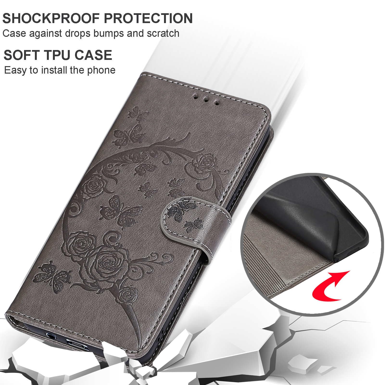 Custodia Portafoglio In PU Premium Per Motorola Moto E20 / E30 / E40 - Flip Case Con Supporto, Slot Per Carte E Chiusura Magnetica - Cover Protettiva