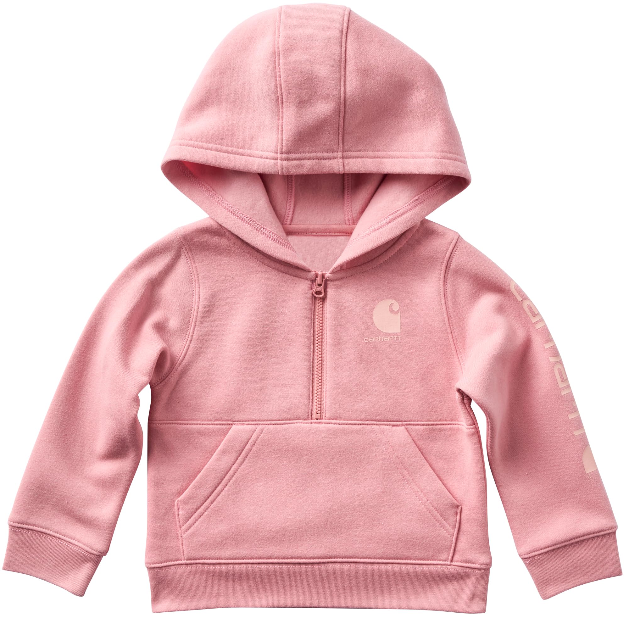 Baby Girls Half-Zip Logo Sweatshirt