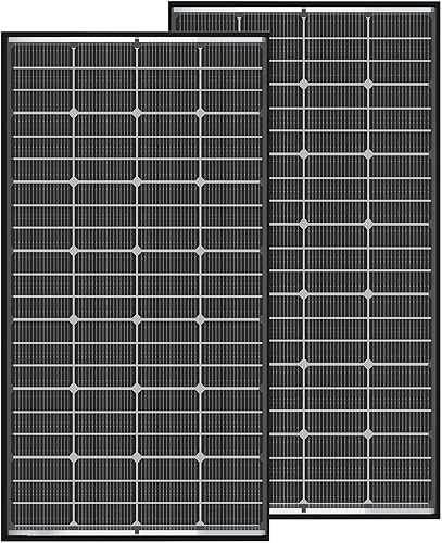 JJN Bifacial - Paneles solares monocristalinos de 400 W, 2 unidades, 200 W, 12 V, 16 BB, módulo solar de alta eficiencia para casas rodantes, hogar,