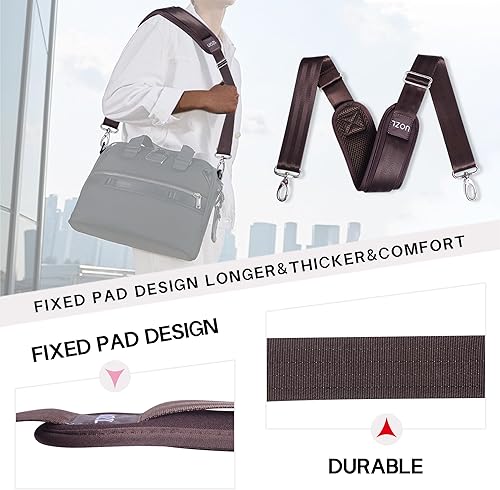 Miniatura 5 de UOZL Correas de hombro de 59 pulgadas con acolchado fijo ultra grueso para bolsa de portátil, bolsa de mensajero, bolsa de herramientas para