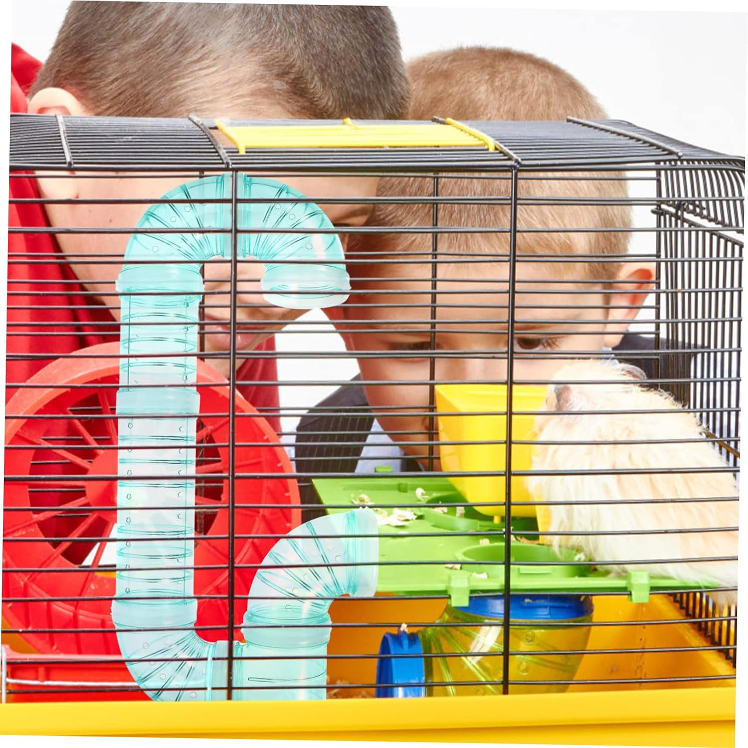Toddmomy Plastic Hamster Tube Connector for DIY Maze Versatile Accessory for Hamster Squirrel and Pets Durable Safe Expandable Cage