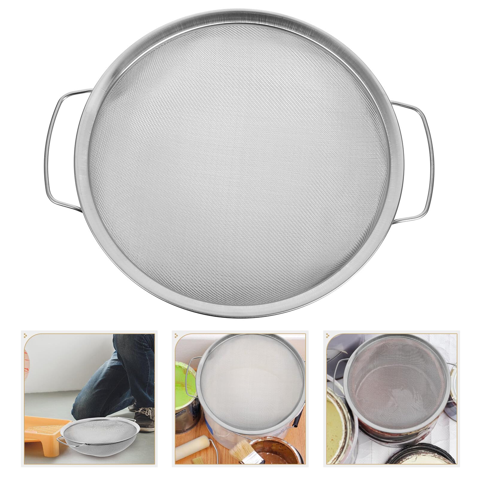 Filtro Vernice Riutilizzabile in Acciaio Inox con Rete Fine Mesh per Pittura Murale e Spruzzatura Auto Previene Intasamenti e Impurità Strumento Efficiente per Migliorare la Resa
