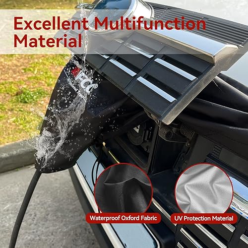 Miniatura 3 de Cubierta para Cargador de Vehículo Eléctrico WOIFcar, Cubierta Impermeable para Puerto de Carga de Vehículo Eléctrico al Aire Libre, Doble Cara