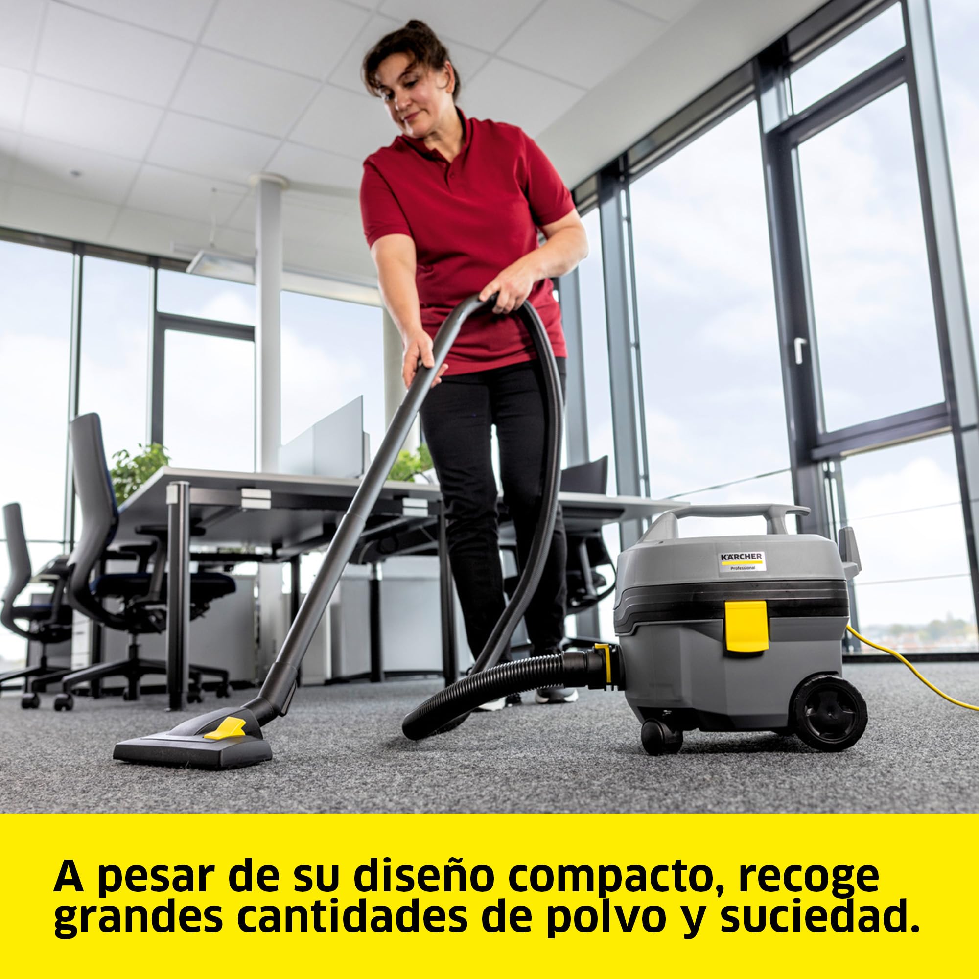 KÄRCHER Aspirador en seco T 7/1 Classic, depósito: 7 l, Potencia: 850 W, Nivel de presión acústica: 62 dB(A), Peso: 3,5 kg, Cable: 7,5 m, Cesta de Filtro Permanente