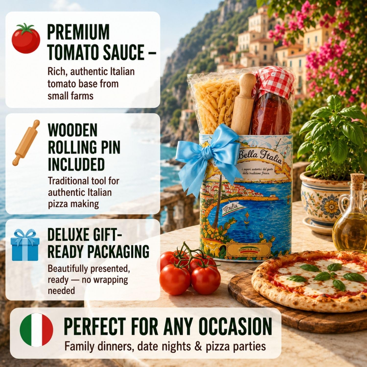 Amazon.com: ARTIGIANI DEI SAPORI - Artisan Handmade Pizza Gift Set