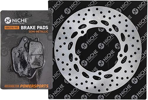 NICHE Pastillas de freno trasero derecho semi metálico kit para Yamaha Diversion 600 XJ6-S 5SL-W0046-00-00 20S-2582W-00-00 disponible en Yaxa Guatemala