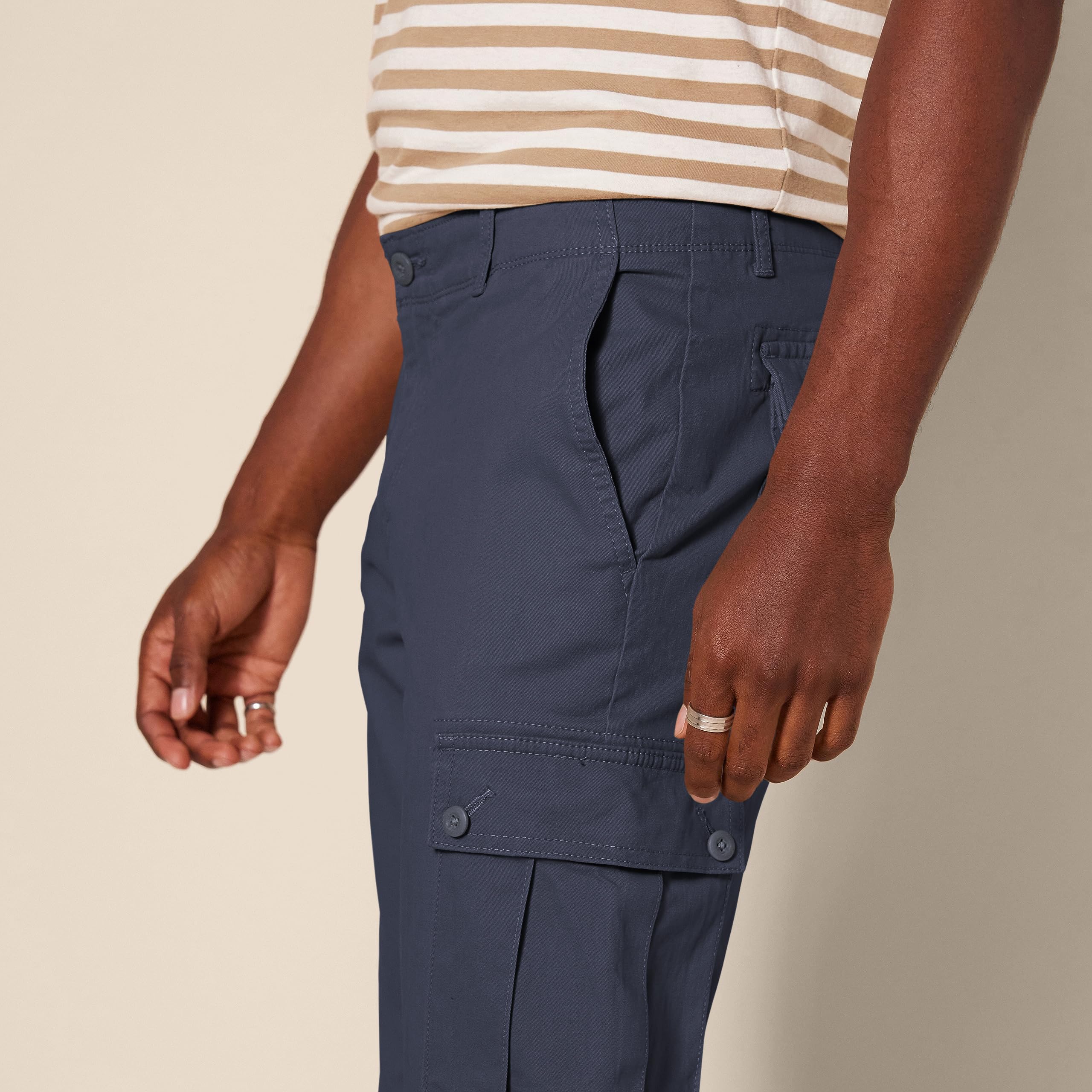 Amazon Essentials Uomo Pantaloni Cargo Elasticizzati e Aderenti (Disponibili nelle Taglie Big & Tall)