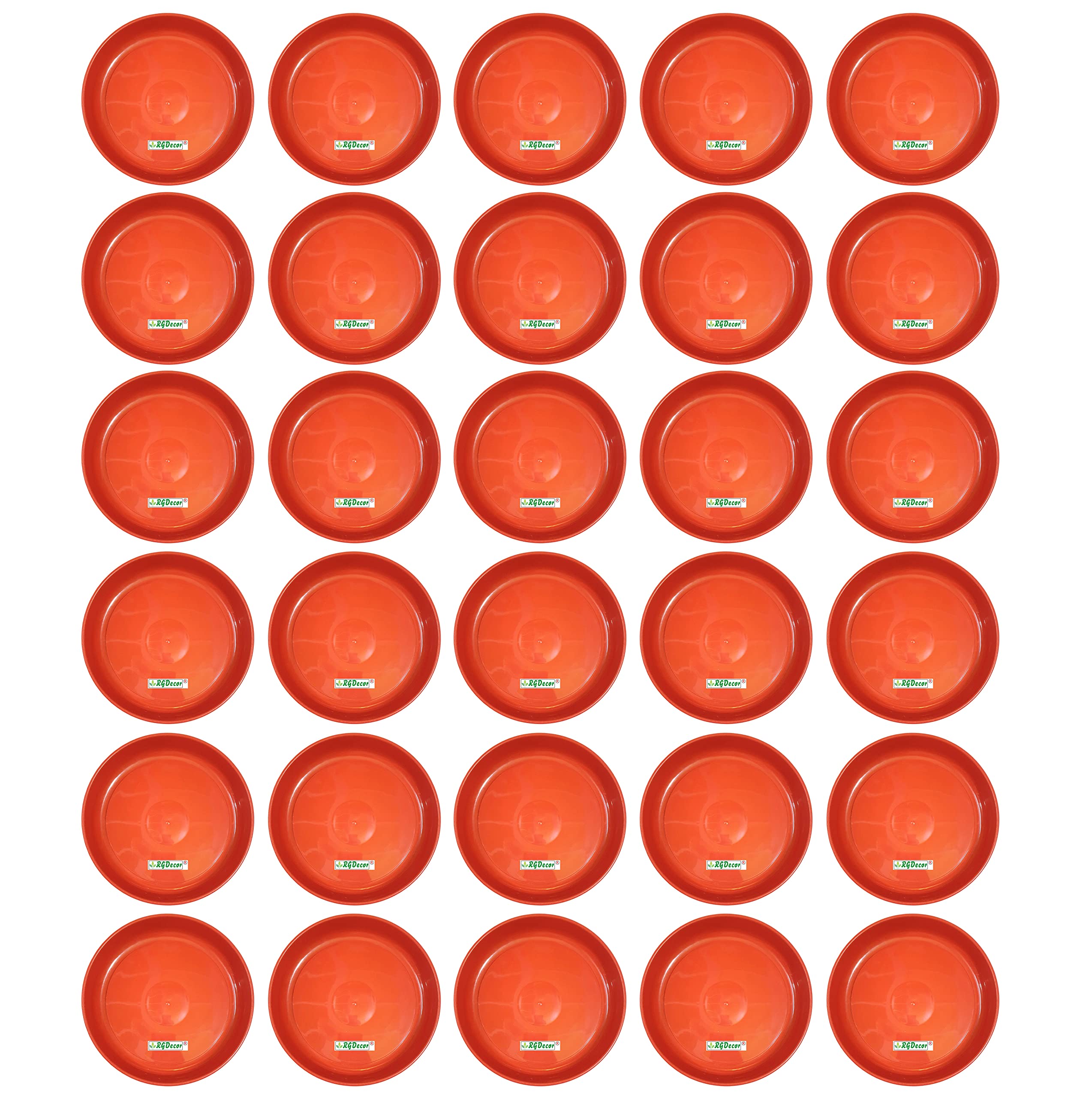 RGDECOR 6 Inches Wide - Pack of 30 - Red Bottom Tray for Flower Pots - Pot Plates for Plants - Flower Pot Base Plate - Bottom Plate for Pots - Plant Saucer Plate - Plant Pot Tray - Planter Plate (B09JHDL3YH) Amazon Price History, Amazon Price Tracker