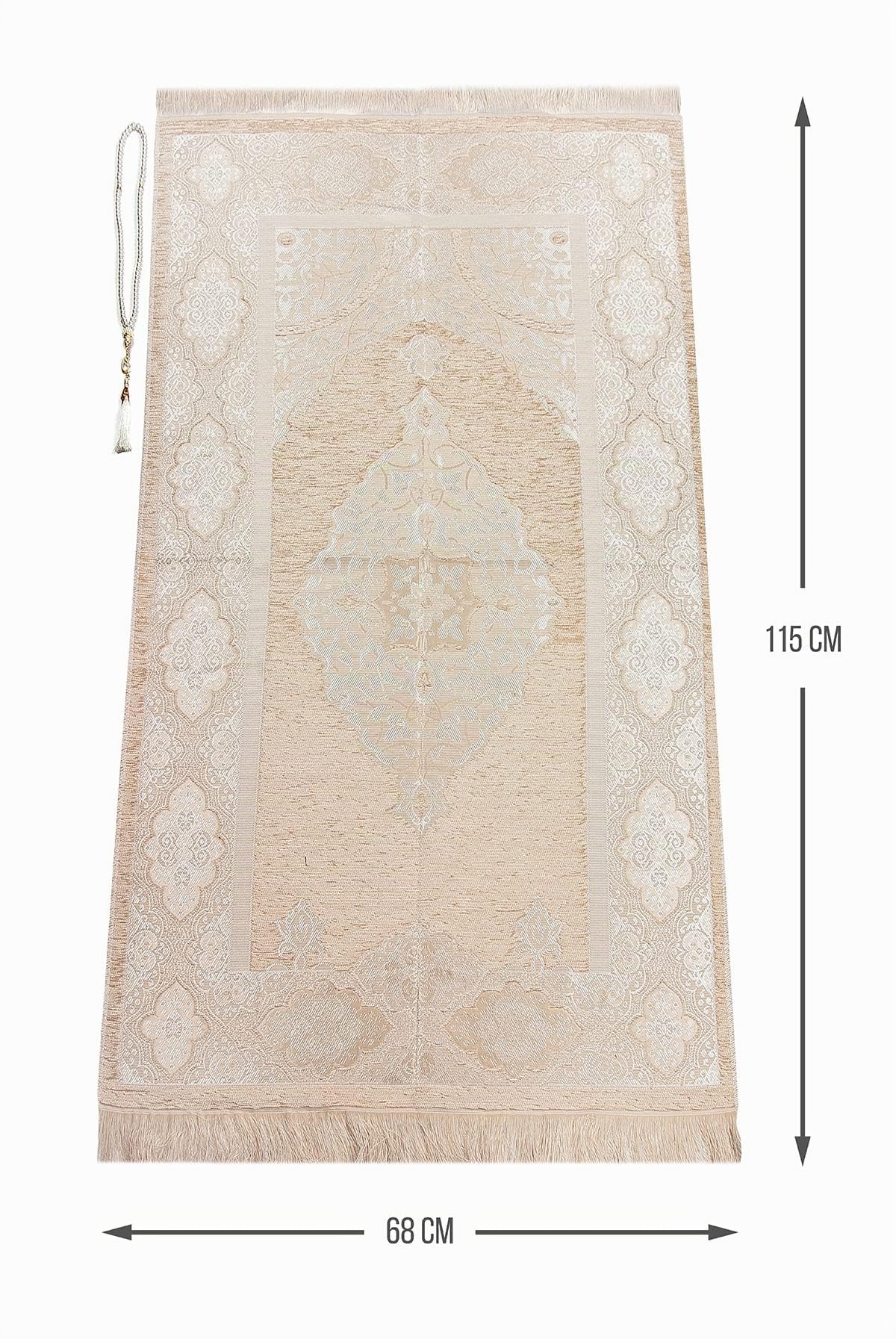 ihvan online Robes Musulmanes pour Femmes, Robe de prière Islamique Une pièce à Manches Longues, Tapis de prière et Perles, Ensemble Islamique