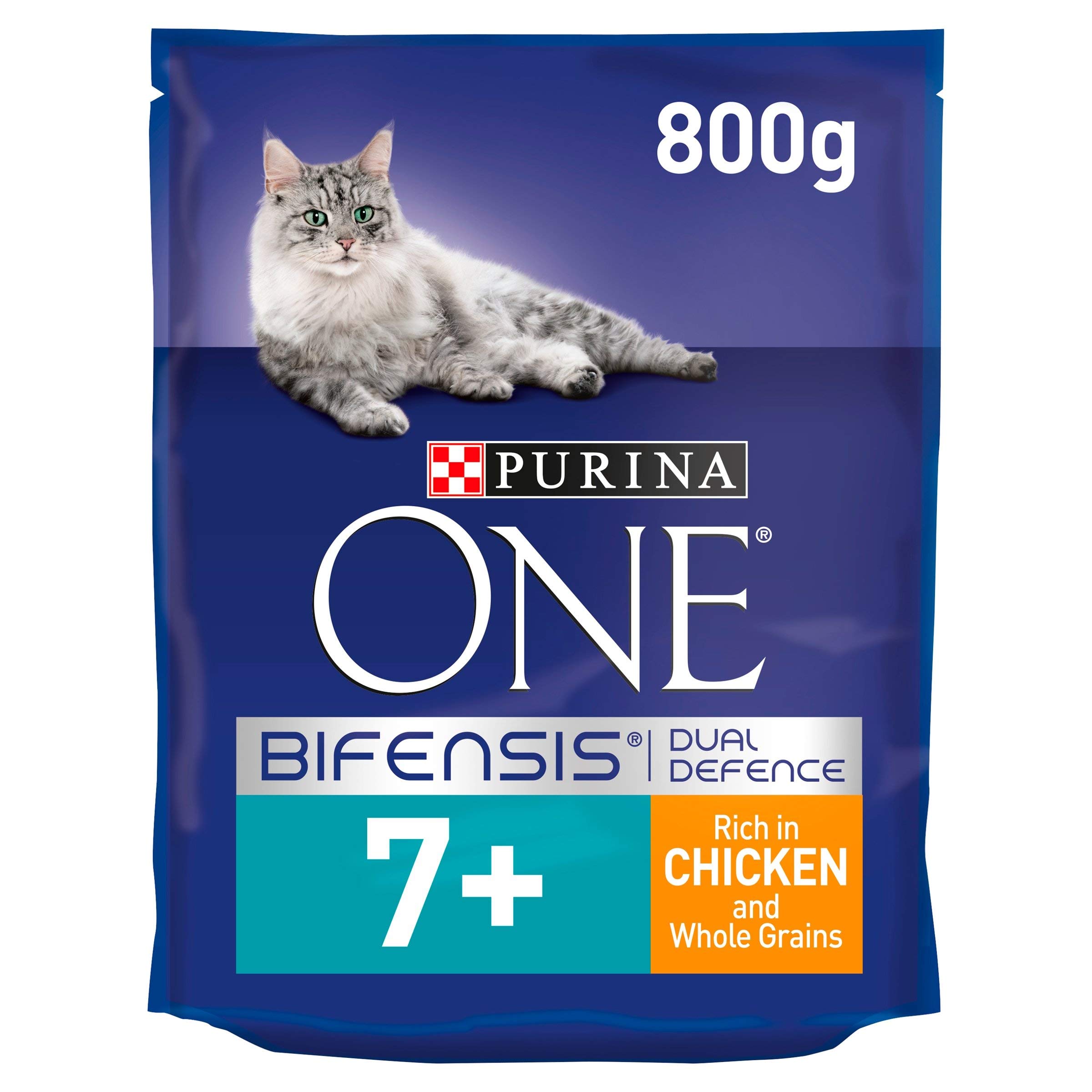 Purina ONE Senior 7+ Dry Cat Food Chicken 800g