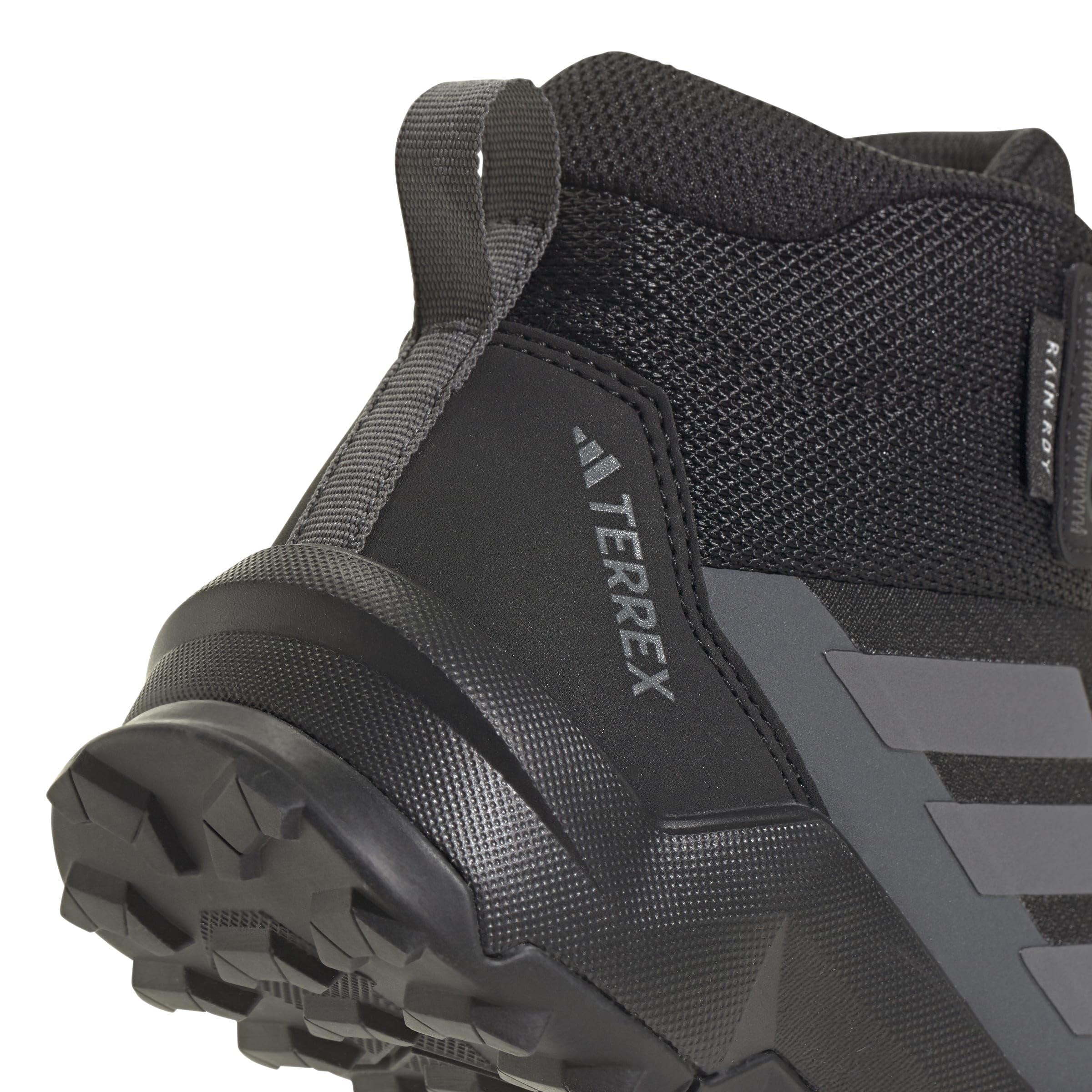 adidas Uniseks - dzieci Terrex Ax4R Mid Rain.Rdy Hiking Shoes, Core Black/Grey Four/Grey Six, 30.5 EU