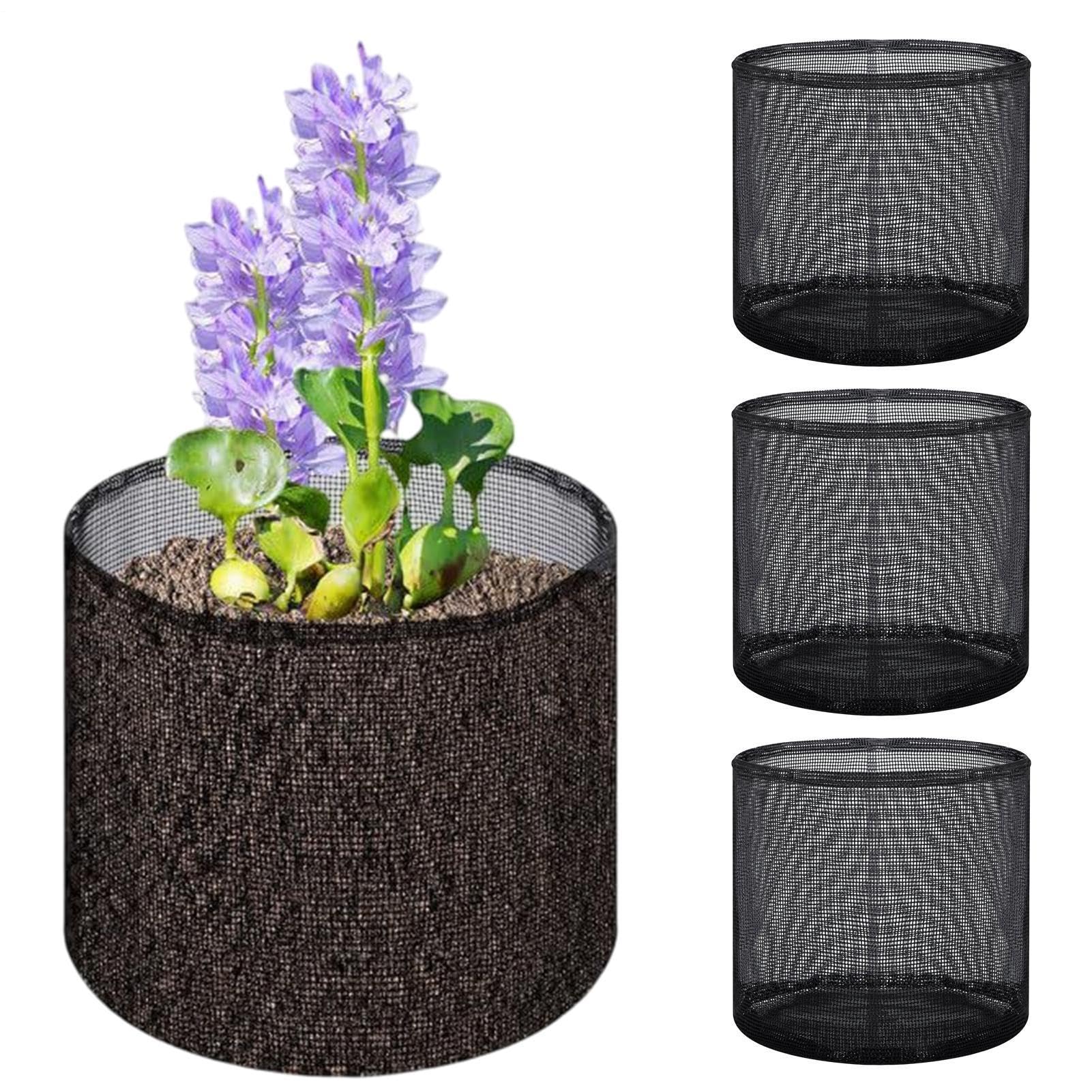 Contenedor transpirable para flores acuáticas con filtración natural para estanque