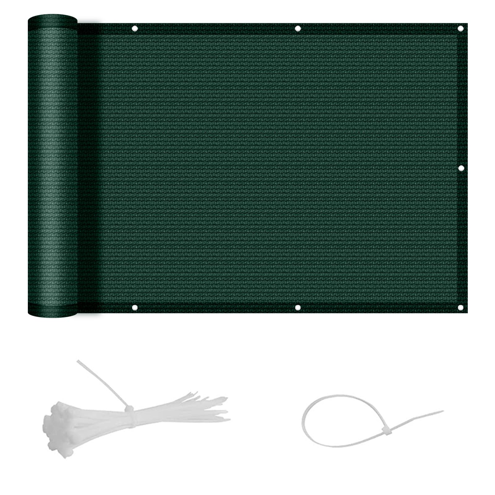SUNNY GUARD Balcon Privacidad 90x300cm HDPE Pantalla para Balcón Jardín Protección de Privacidad,Protección Solar y transpirabilidad,Adecuado para Balcones Jardines terrazas,Verde