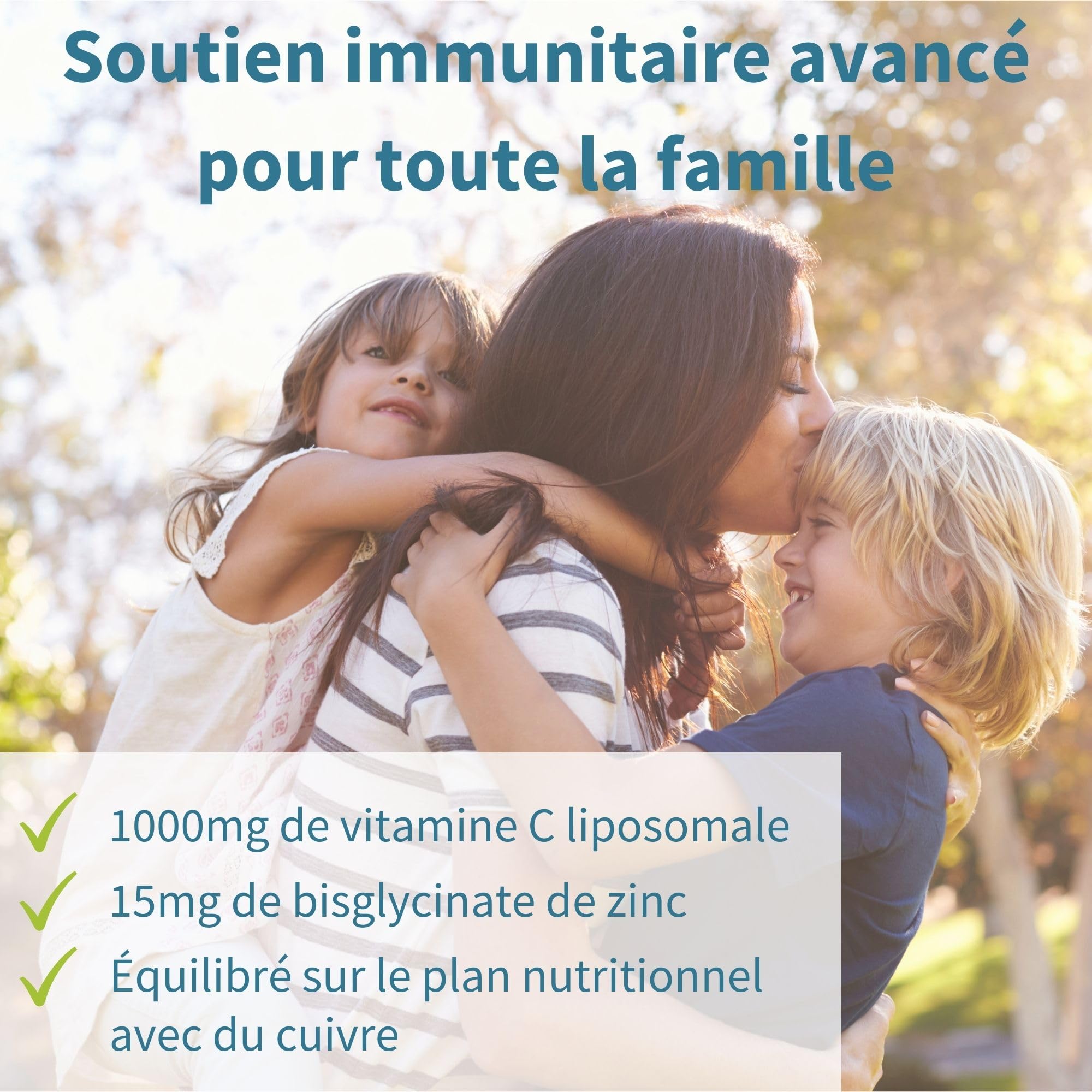 Vitamine C Liposomale 1000 mg Liquide avec Zinc, Cuivre et Sélénium - Système Immunitaire & Réduction de la Fatigue - Goût d'agrumes et vanille, Adultes et Enfants, 30 – 90 portions