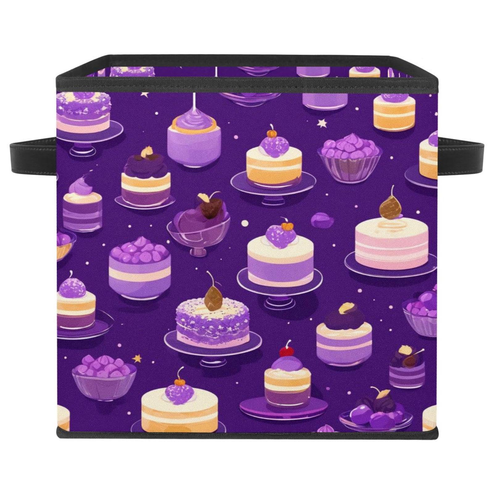 Boîte de rangement pliable violette contre le désordre de la chambre