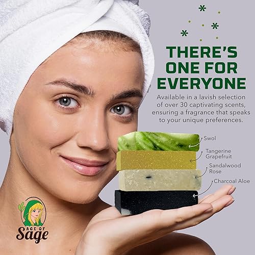 Miniatura 7 de Set de regalo de jabón en barra natural para hombres, jabón vegano hecho a mano con aceite esencial, jabones de lavado aromáticos todos hidratantes,