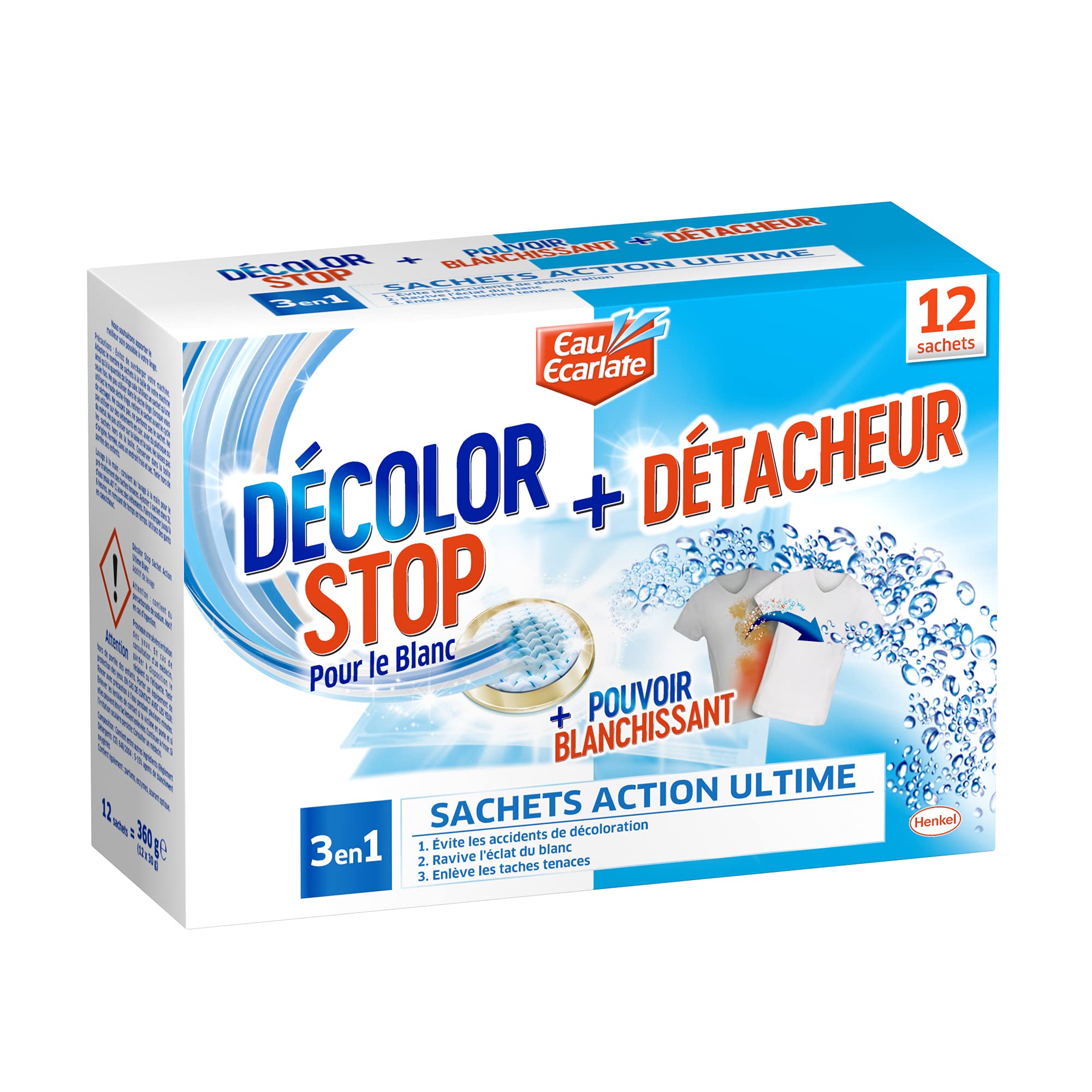 Miror Eau Ecarlate Sublim' Blanc Raviveur et Dètacheur 12 sachets