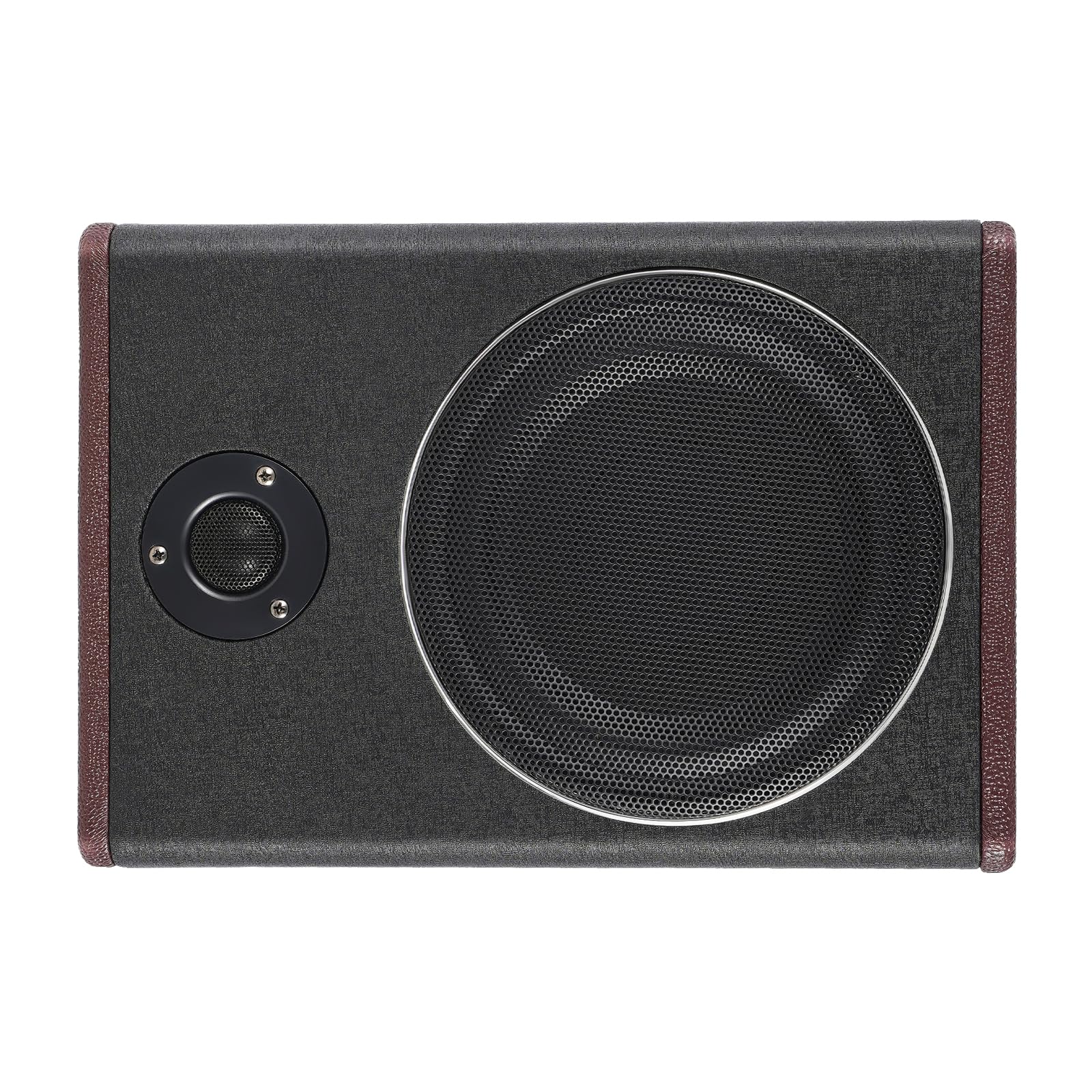 Subwoofer attivo da 600 W, 8 pollici, piatto da 7,5 cm, per auto, con amplificatore, ingresso alto e basso, basso rumore, 12 V, subwoofer per auto, SUV e camion