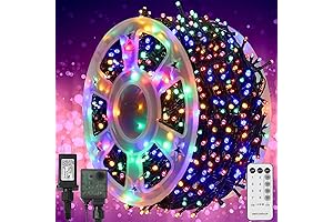 WATERGLIDE LED Christmas Lights: Illuminate the Season with 1000 Golden Stars