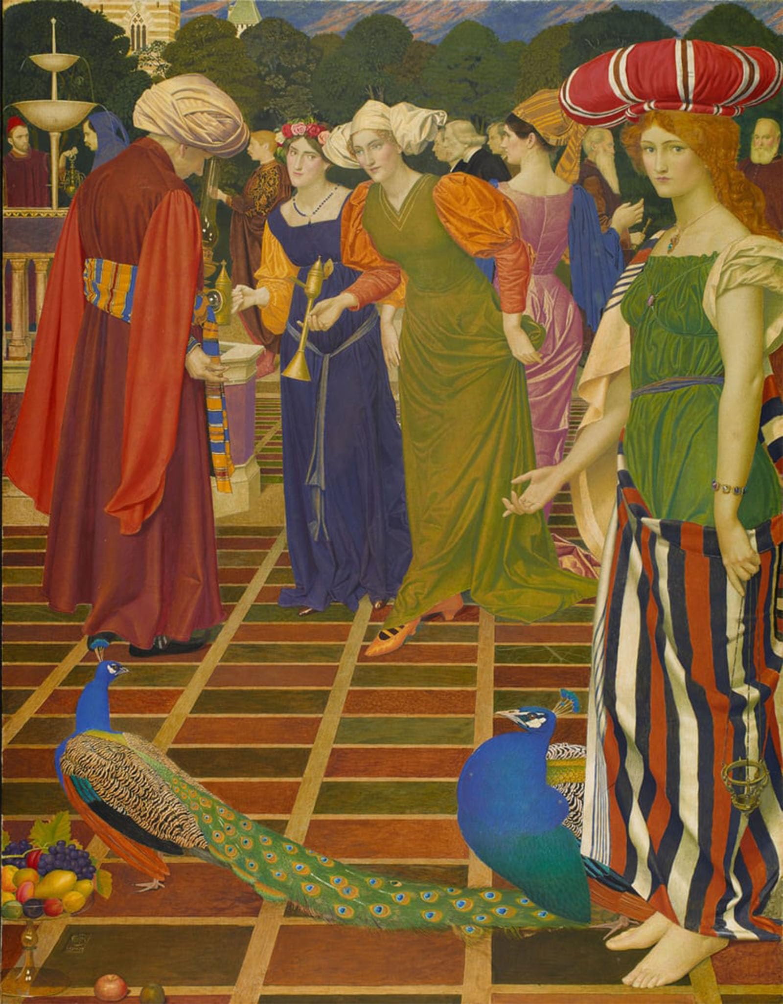 SERENDIPITP Vintage Picture Print on Canvas Wall Art Poster New Lamps for Old by Edward Southall Artwork Print Poster for Wall Decor 60x90cm