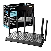 TP-Link Archer BE400 Router Wi-Fi 7 Dual-Band BE6500Mbps, 2.5G WAN, 2.5G LAN, 3 Porte 1G LAN, 4K-QAM, MLO, MU-MIMO, Beamforming, 6 Antenne Esterne, Home Shield, IoT, Compatible con EasyMesh
