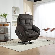 4 Motors Electric Lift Chair Oversized Power Recliner Sofa Chair for Adults W/Adjustable Headrest, Massgae Heat & Hidden Cupholders, 180Infinite Reclining Power Recliner