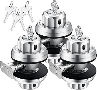 EASILOK Keyless Twist to Lock Deadbolt Lock, New Lathe Finish 304 Stainless Steel Casting Front Door Lock, Single Cylinder Deadbolt and Door Knob with Keyless Locking Design ,keyed Alike (3E2 SC-FBA)