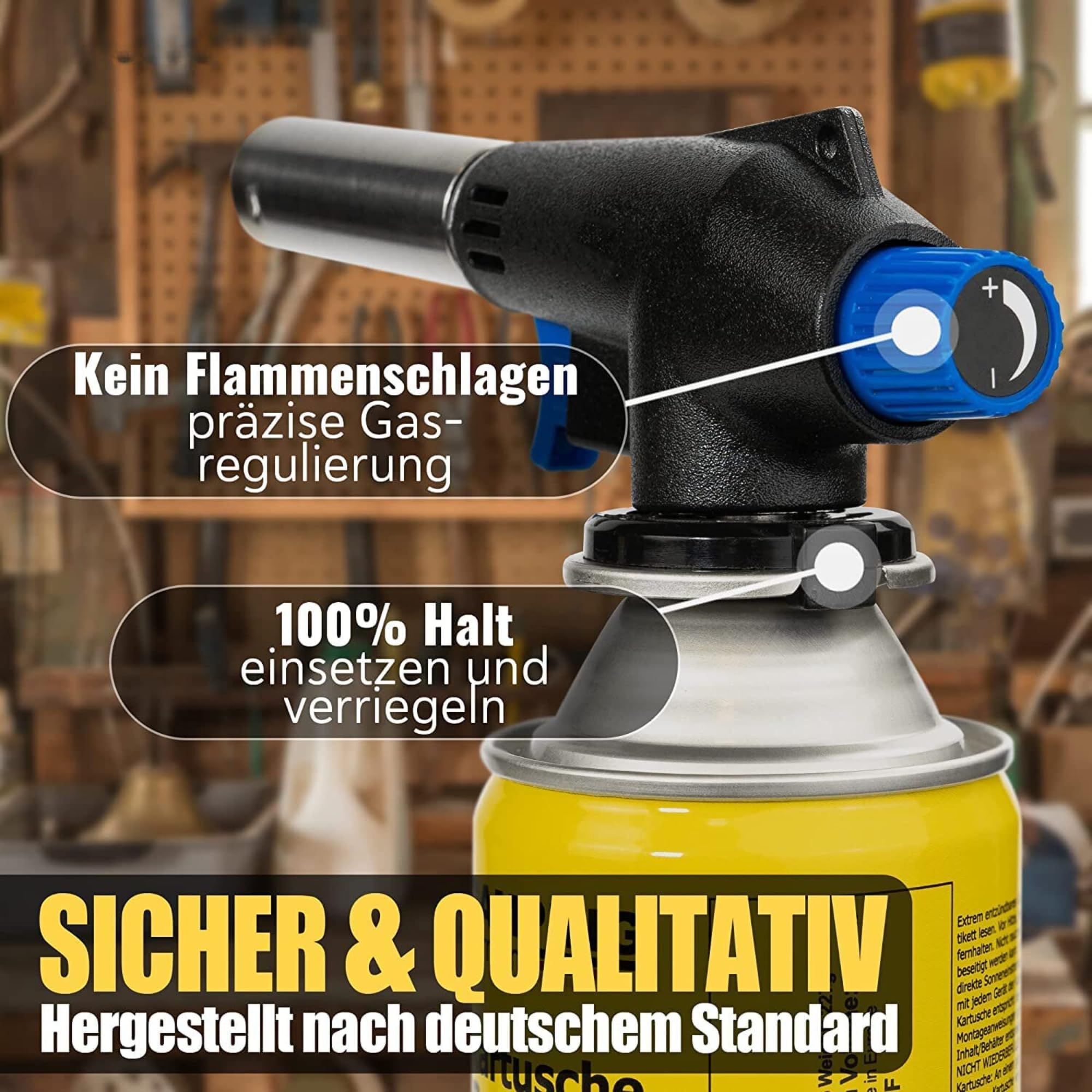 Gasbrenner Mit Kartusche - Schweißbrenner Bis 1300 Produktbild-Vorschau 2
