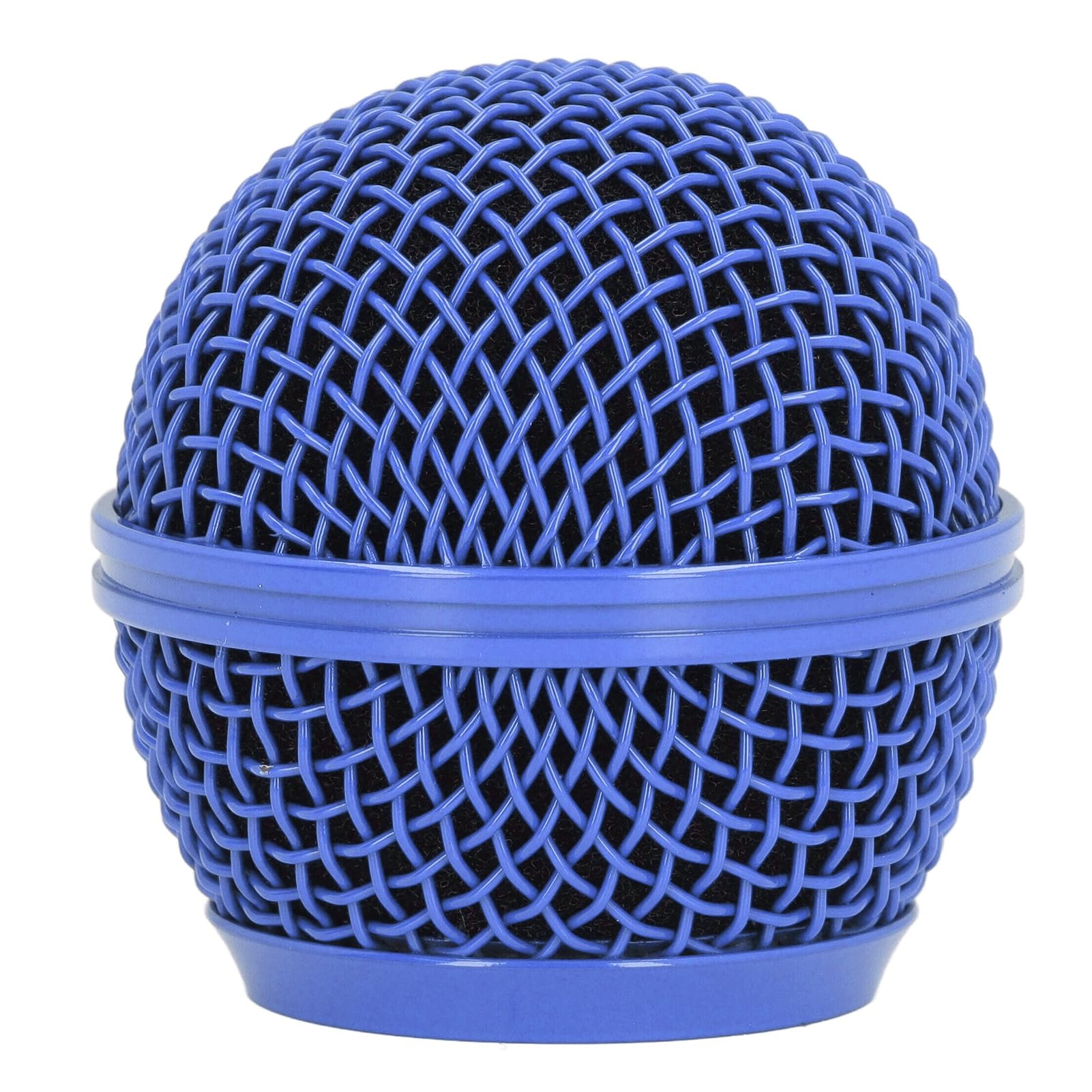 Microphone Grill Head, Grille Mic Replacement Ball Head for SM58S SM58LC BETA58 BETA58A SA M30 SV100 UT2 PGX24 SLX4, Mesh Microphone Ball Head Replacement (Blue)