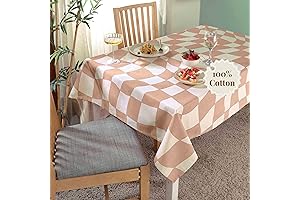 Folkulture Tablecloth for Dining Table - 60" x 60" Square Rustic Farmhouse...