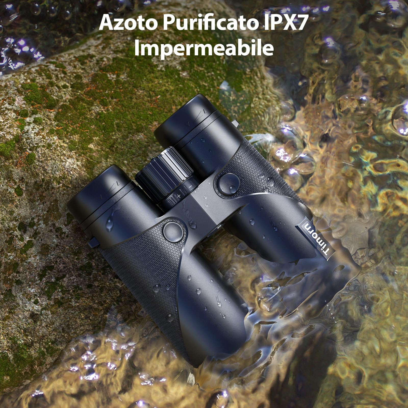 Binocolo Professionale Potente Compatto Safari: Timorn Binocoli 8x42 Visione Ampia Impermeabile con Treppiede Adattatore Telefono per Caccia, Birdwatching, Trekking, Escursionismo