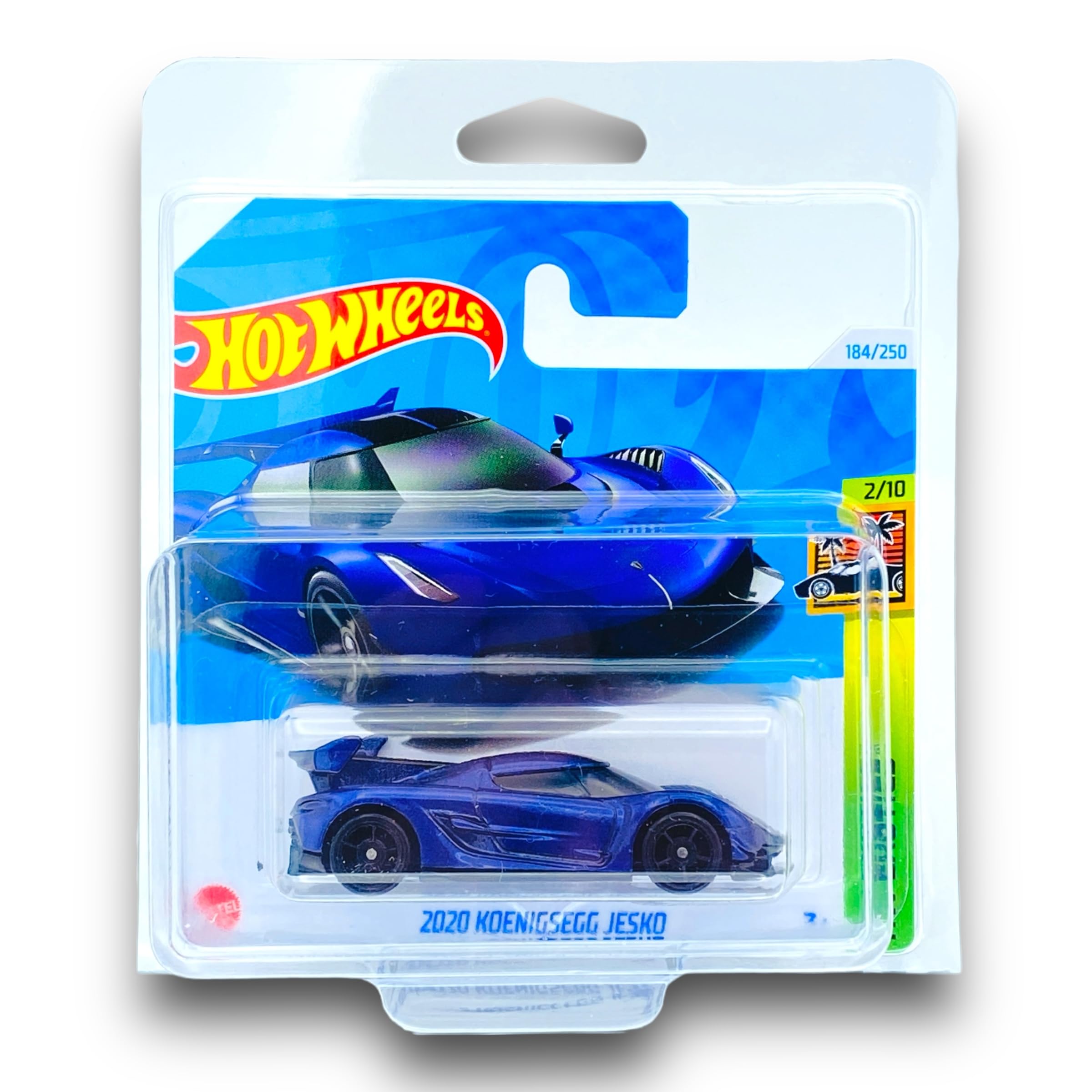 Hot Wheels 2020 Koenigsegg Jesko (Metallic Purple) 2/10 HW Exotics - 2024-184/250 (Short Card) - includes a KLAS Car Keeper Protector Case - HTC21