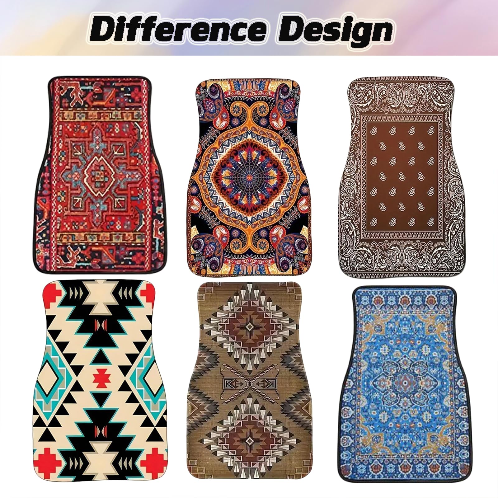 Car Floor Mats Non-Slip Automotive Floor Mats All-Weather Front Rear Car Floor Foot Mat Sets of 4 Pieces Foot Mats Rugs Carpet for Car Trucks SUV Sedans (Red)