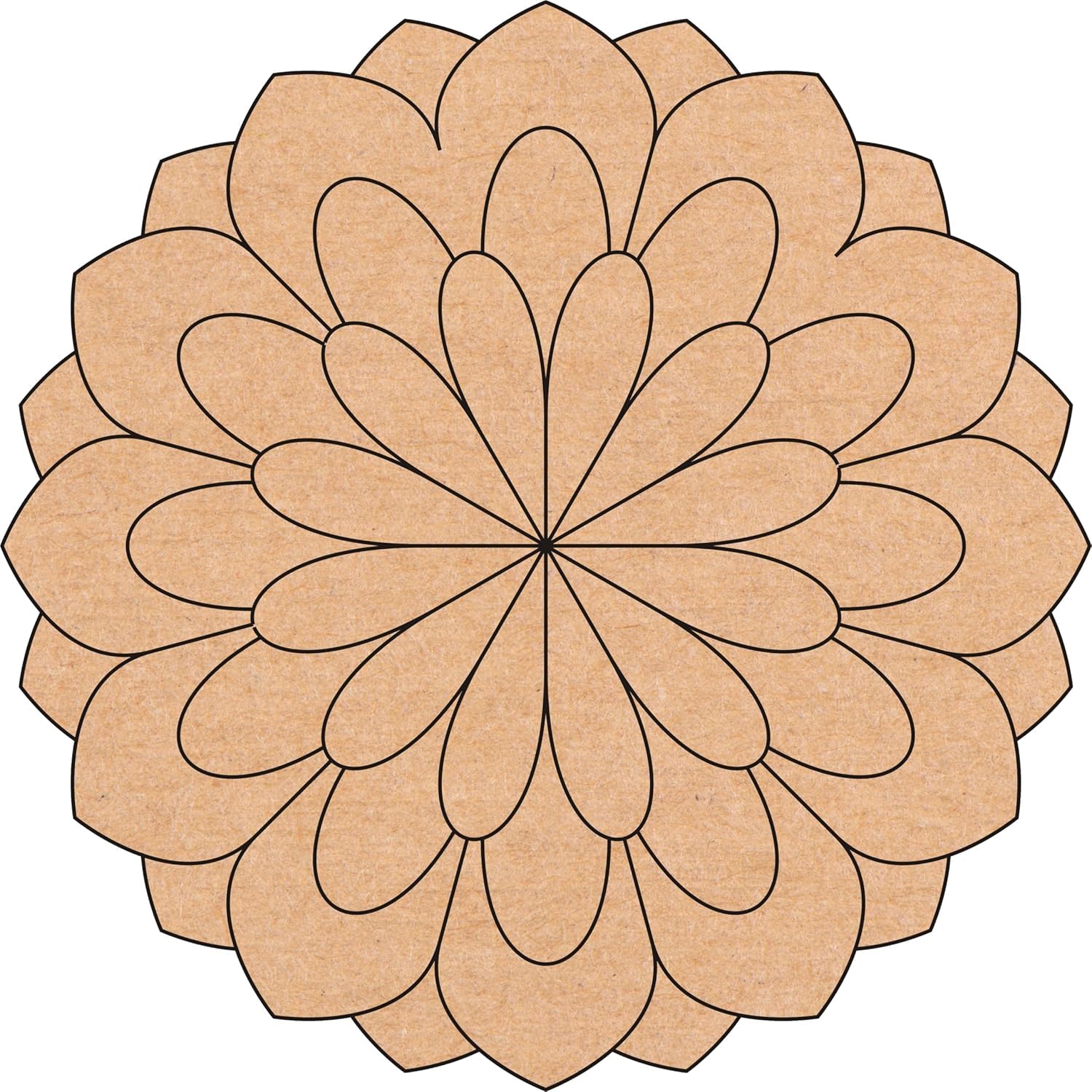 Pre-Marked MDF Wooden Rangoli Flower Shapes Cutout for Crafts Work Home | Room Decor Artistic DIY Work Art and Craft for Resin Art, Mandala Art,Pyrography, Painting (5 Inch)-image-26