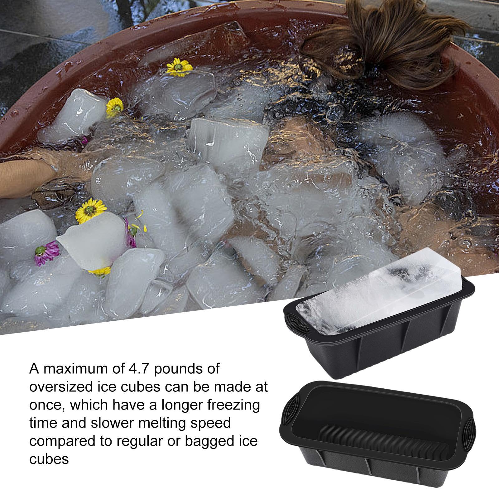 Amazon | 製氷皿 四角の氷 製氷機 シリコン製 2個 氷つくる容器 アイス