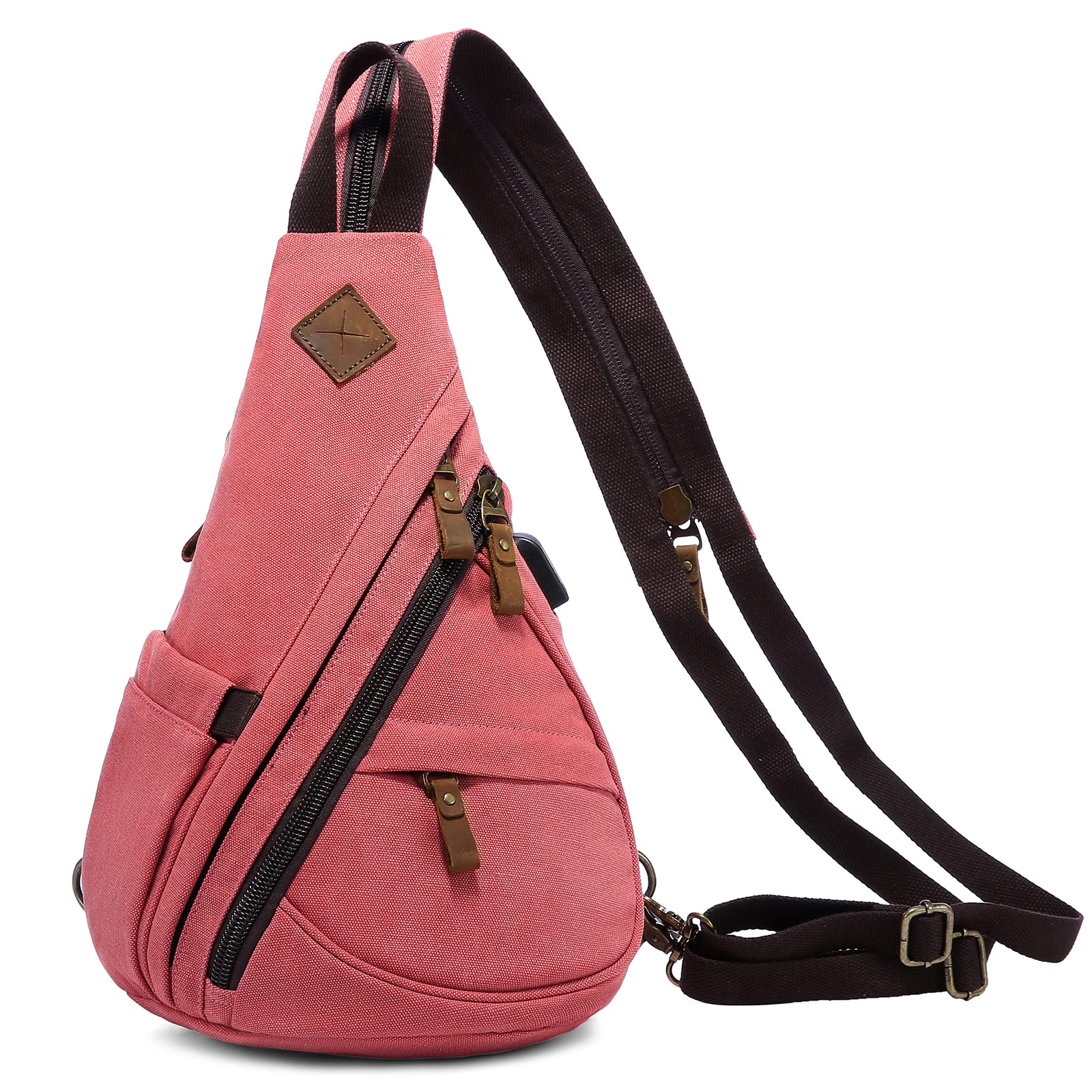 LOVEVOOK Sling Bag Crossbody Backpack Sling Backpack Shoulder Bag Casual Daypacks For Women Men Cycling Hiking Travel