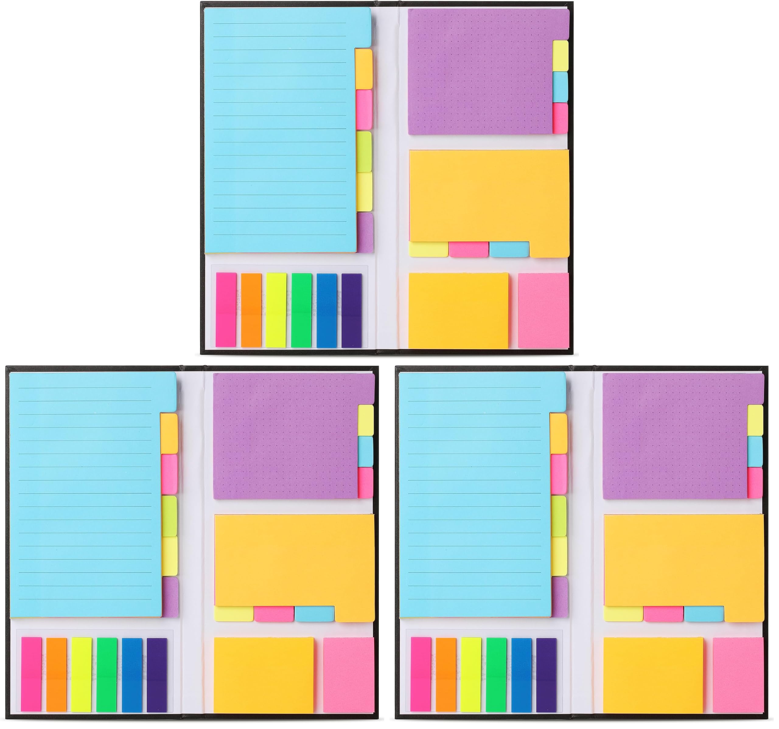 Mr. Pen- Sticky Notes Set, 1230 Pack, Ruled, Dotted &amp; Blank Notes